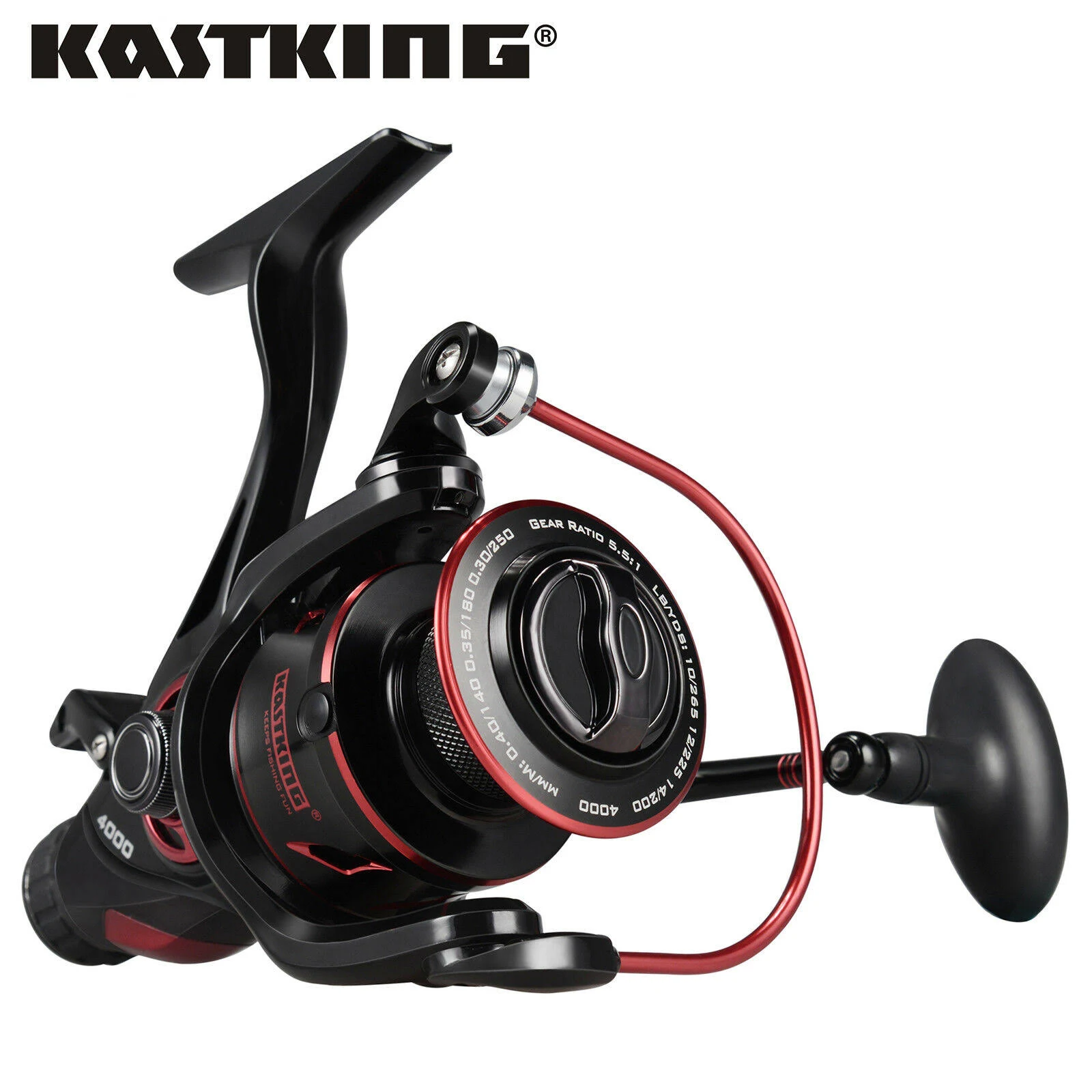 KastKing Sharky Baitfeeder III 6000 Saltwater Spinning Reel for Live Liner Reel