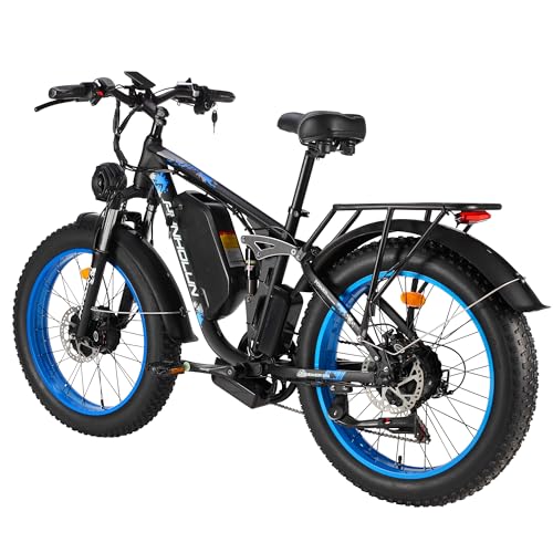 3000W Peak Fat-Tire Electric-Bike for Adults-Women-Men - Seeker24 Dual Motor Electric-Bicycle 52V 25AH Battery, 38MPH
