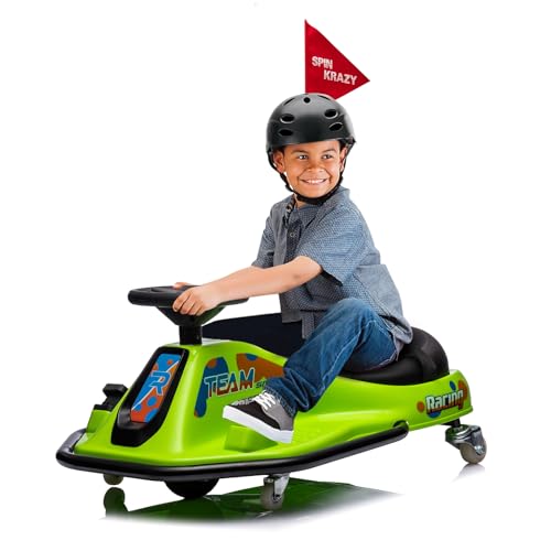 24V Electric Go Kart, 7Ah Drifting Car，Battery Powered Ride on Car Outdoor with 360 Degrees Rotating, Simplified Drift System, Variable Speed