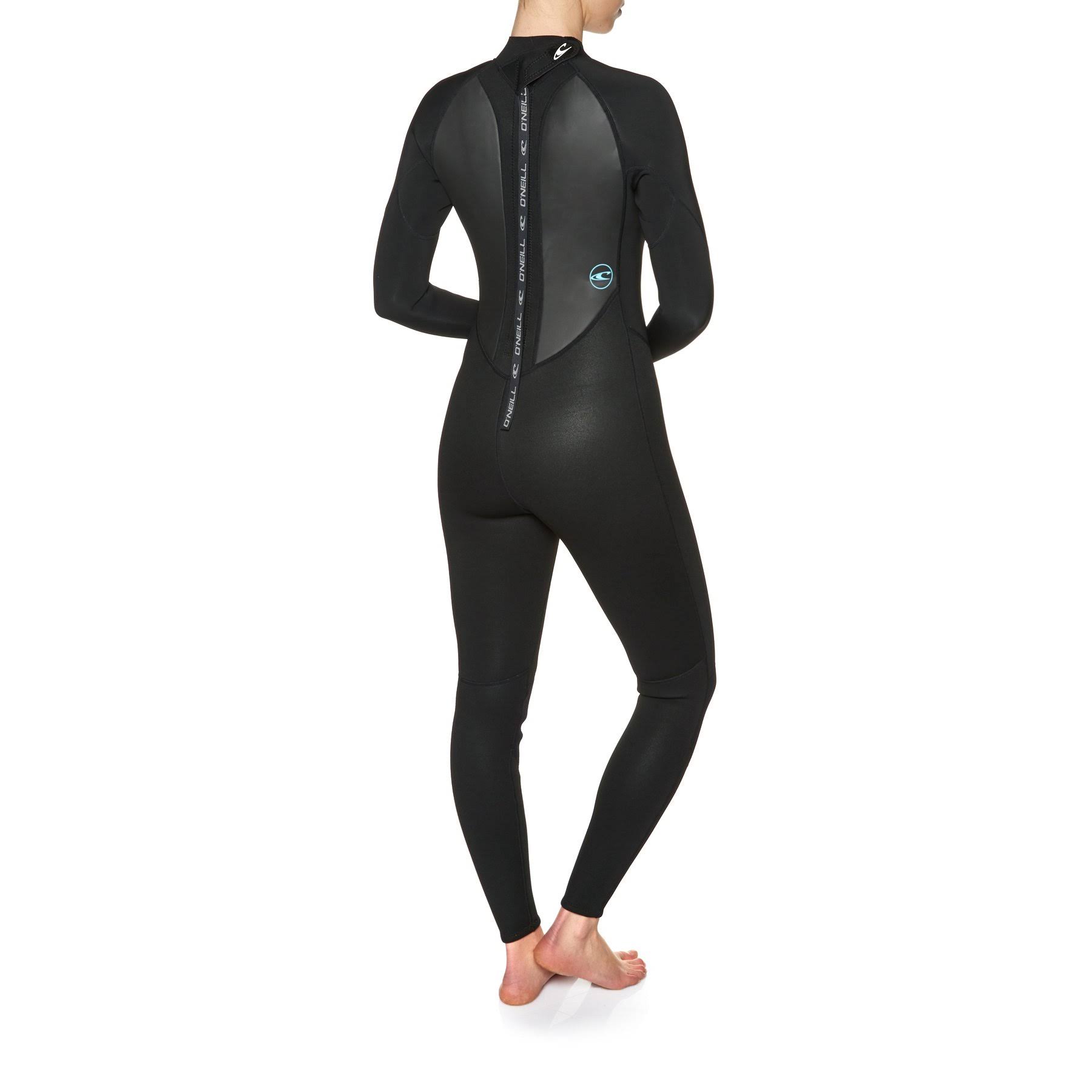 O Neill Reactor II 3/2mm Back Zip Wetsuit - Black