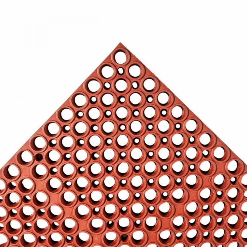 Notrax Red Drainage Anti-Fatigue Mat San-Eze II T11