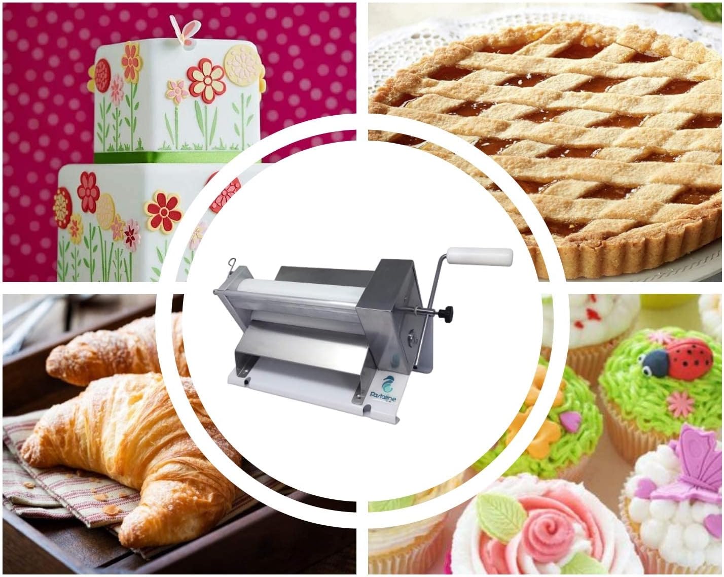 Manual Dough Sheeter Machine - Sfogliafacile XL Manual Pasta Maker for Icing