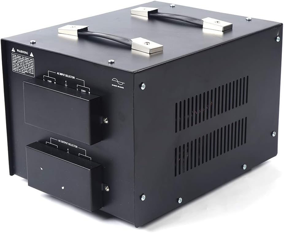 10000W Voltage Converter Transformer Step Up/Down 110V/220V Heavy Duty Voltage Converter USB Transformer Power Converter with 2 US Outlets