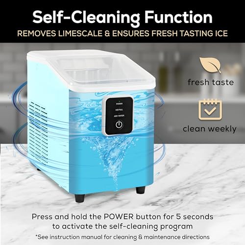 Igloo Electric Countertop Ice Maker Machine - Automatic and Portable - 33 Pounds in 24 Hours - Icecube Maker - Plastic Scoop and Basket