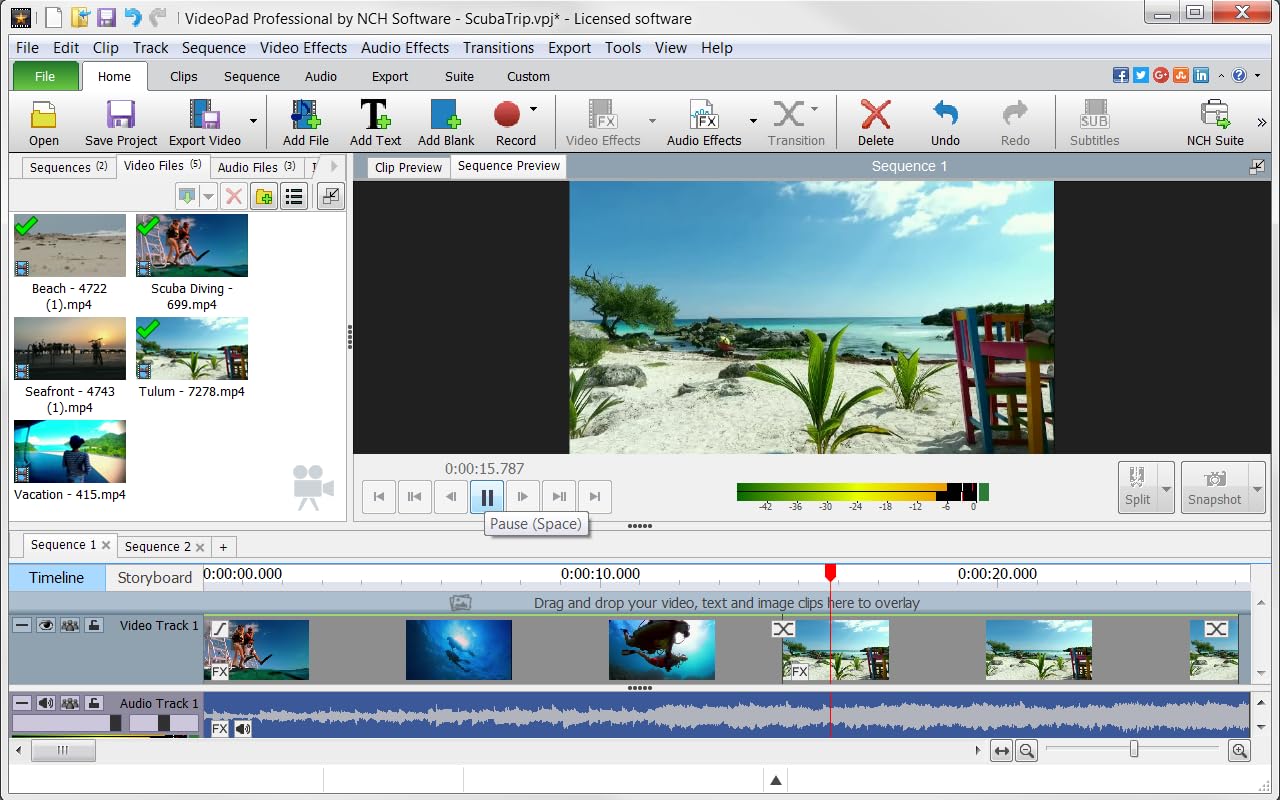 VideoPad Video Editor - Create Professional Videos with Transitions and Effects [Download]