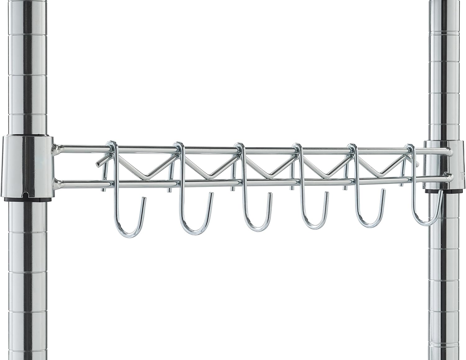 TRINITY EcoStorage Heavy Duty 5-Tier Adjustable Wire Shelving with Wheels and Storage Hooks for Kitchen Organization, Garage Storage, NSF Certified