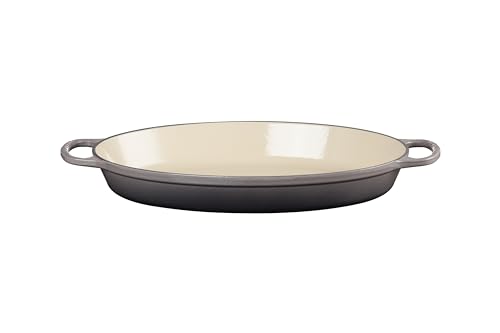 Le Creuset Enameled Cast Iron Signature Oval Baker, 3qt. Sea Salt