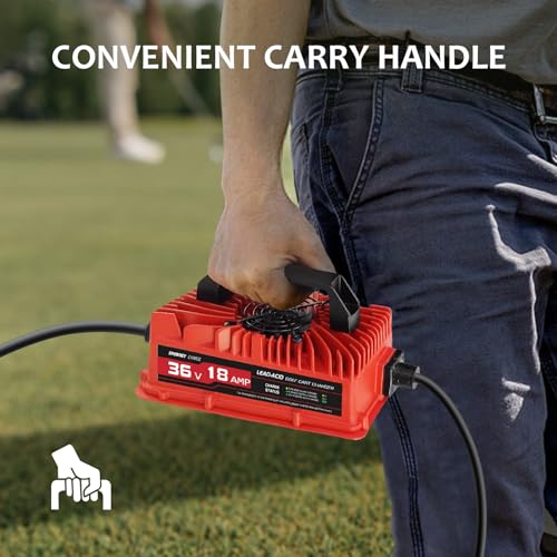18 AMP 36 Volt Golf Cart Battery Charger for EZGO TXT with D Style Plug