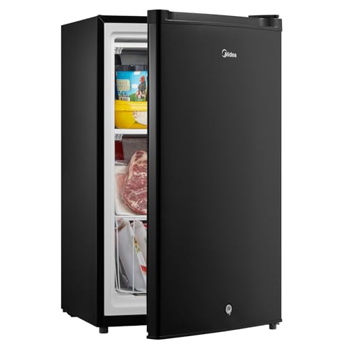 Midea WHS-109FW1 Upright Freezer, 3.0 Cubic Feet, White