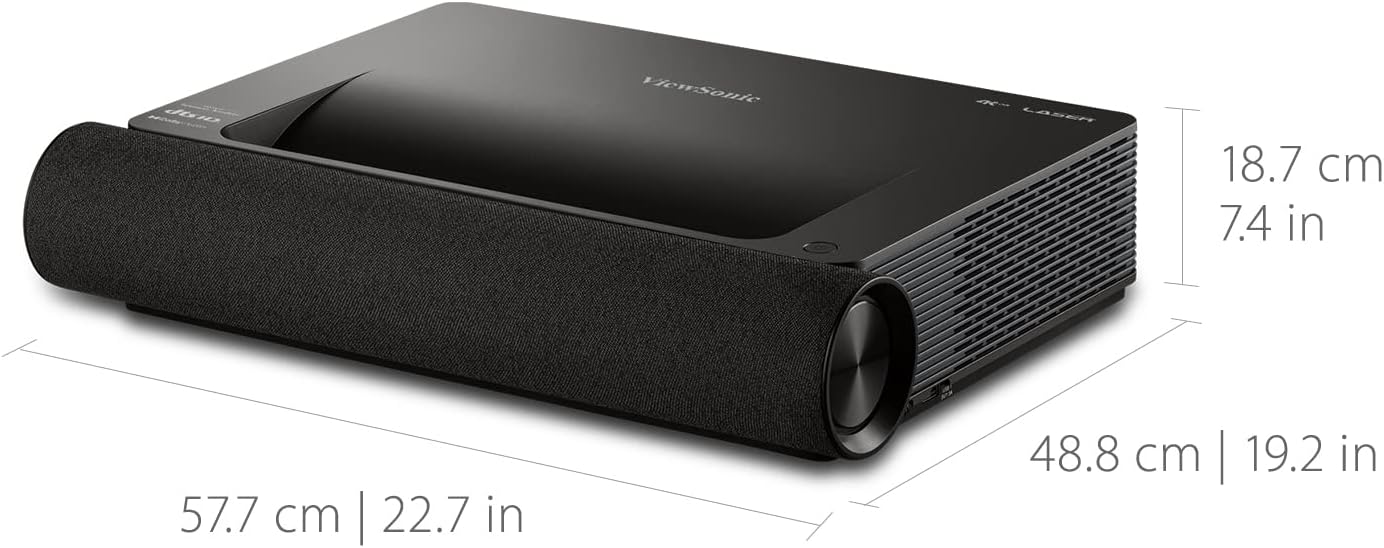 ViewSonic X2000B-4K Ultra Short Throw 4K UHD Laser Projector with 2000 Lumens, Wi-Fi Connectivity, Cinematic Colors