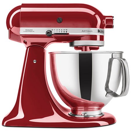 KitchenAid KSM150PSTG Artisan Series 5-Qt. Stand Mixer with Pouring Shield - Tangerine