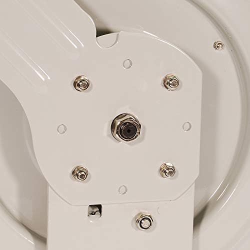 Primefit HRRUB380503 Industrial Grade Retractable Air Hose Reel with 50-Foot Rubber Air Hose