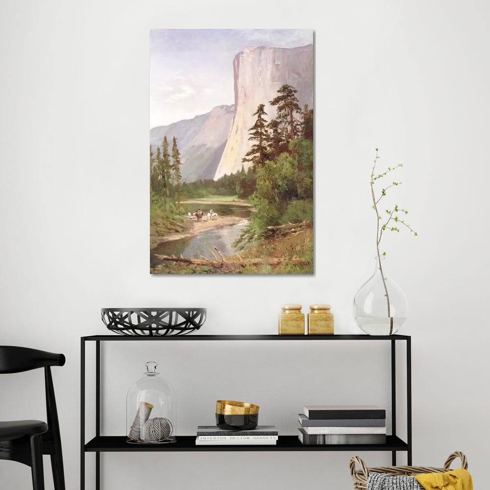 William Keith Canvas Wall Decor Prints - El Capitan, Yosemite Valley