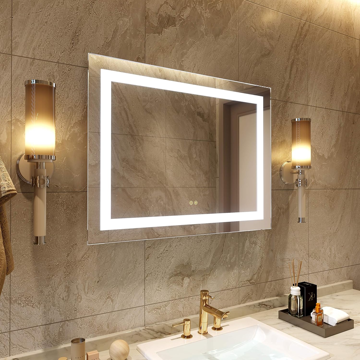 Petus PetusHouse 20 X 28 Inch LED Lighted Bathroom Mirrors