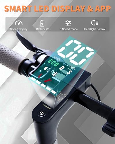 Electric Scooter for Adults, Powerful 500W/1500W Peak Motor, 8.5"/10" Tires, Max 21/28/35 Miles Long Range, Top Speed 19/21/25 MPH, APP
