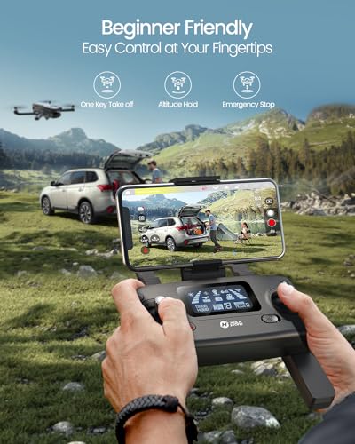 Holy Stone HS720G 2-Axis Gimbal Drones with 4K EIS Camera, 2 Batteries 52-Min Flight Time, Brushless Motors, GPS Auto Return, Video Transmission