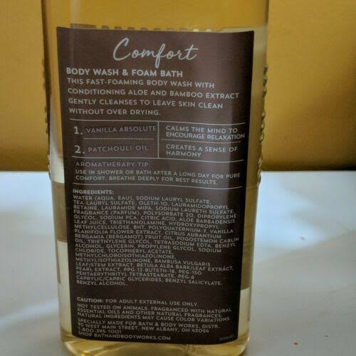 Bath u0026 Body Works Aromatherapy Comfort Vanilla Patchouli Body Wash u0026 Foam Bath