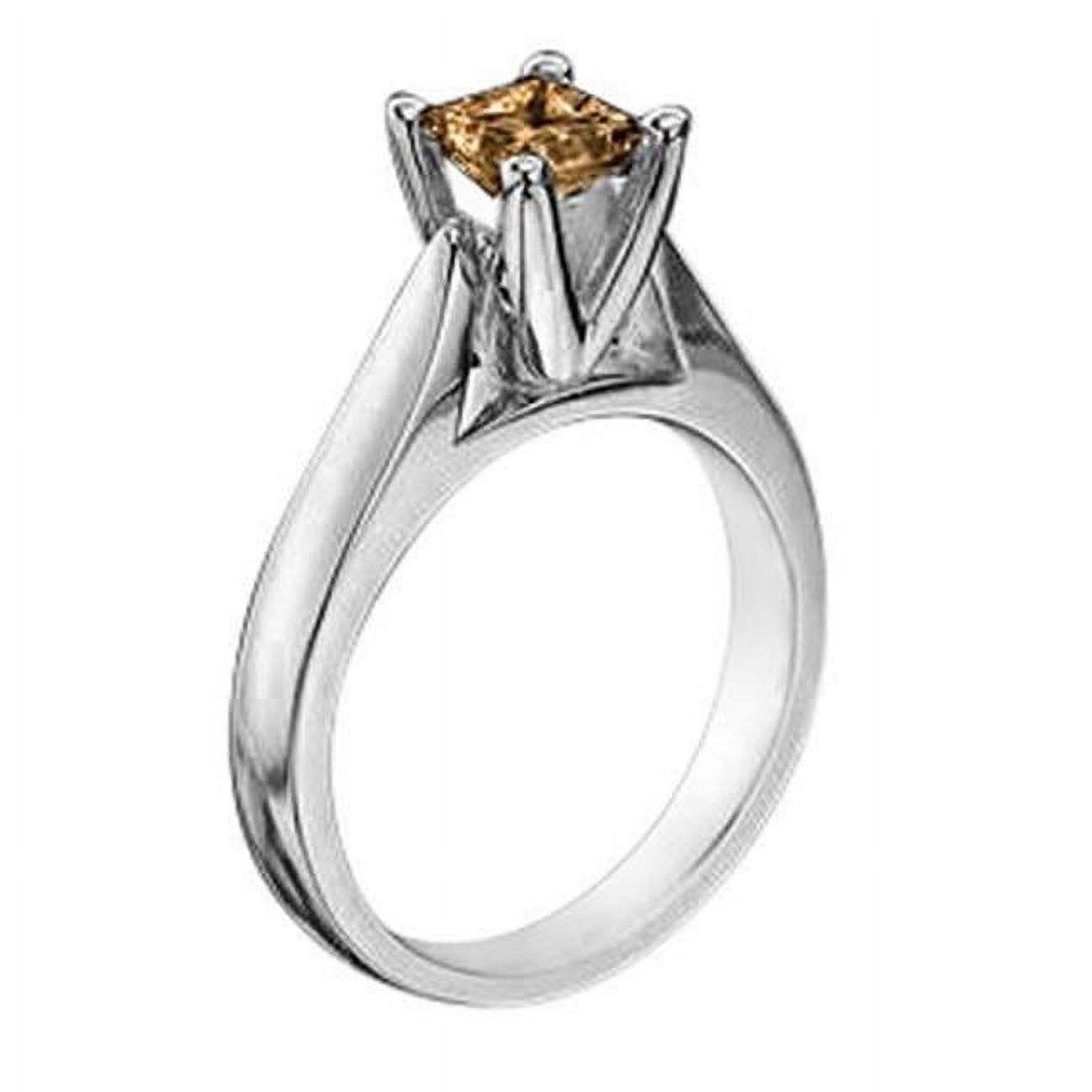 Harry Chad Enterprises HC11675-6 1.51 CT 14K Gold Champagne Brown Diamond Solitaire Ring