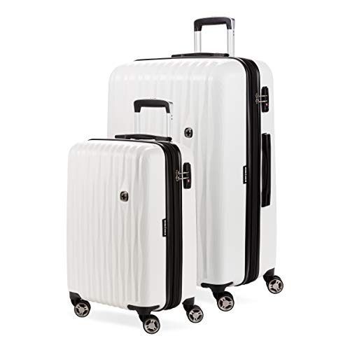 SwissGear 7272 Energie Expandable Hardside Luggage with Spinner Wheels and TSA Lock, Gunmetal, Carry-On 19-Inch