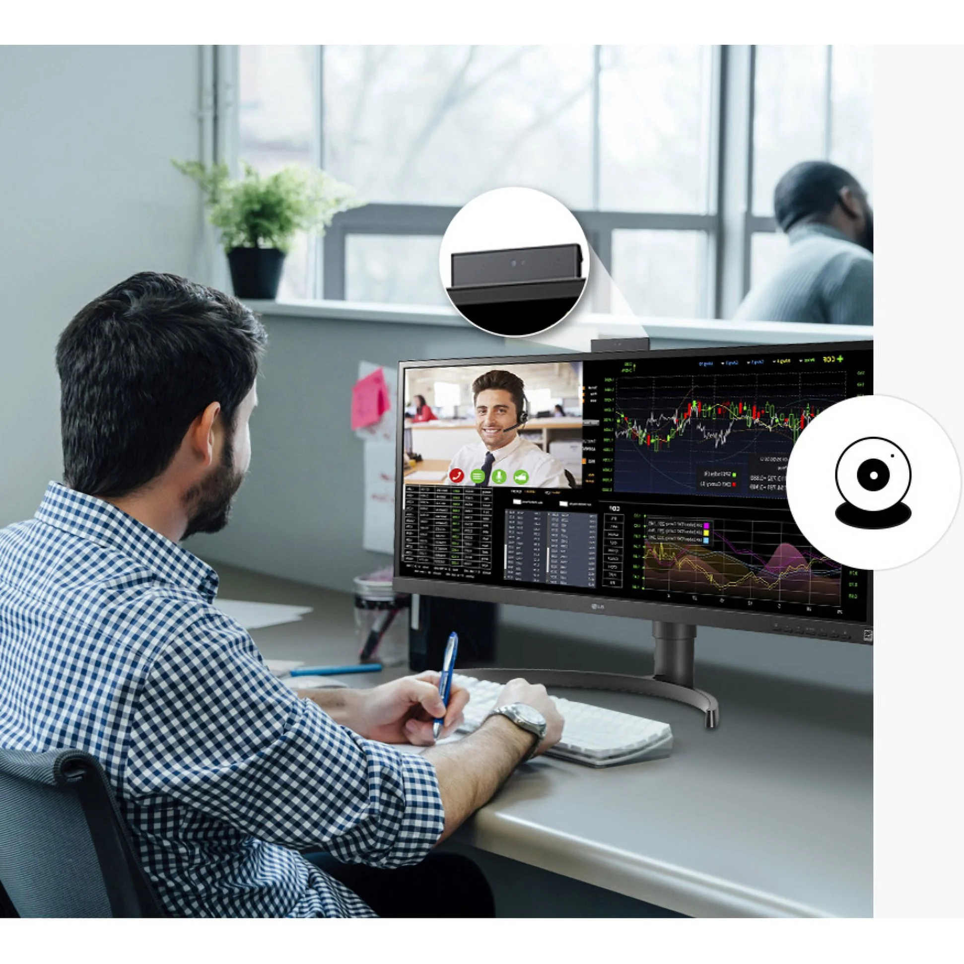34 Lg Fullhd 2560x1080 Ultrawide Ips Thin Client Led Monitor 34cn650n-6a