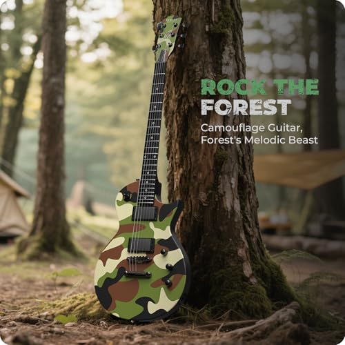Fesley 39" LP Electric Guitar Kit: Full Size Solid Body Electric Guitars for Beginners with Humbucker Pickups,Poplar Body,Mahogany Neck,22 Frets