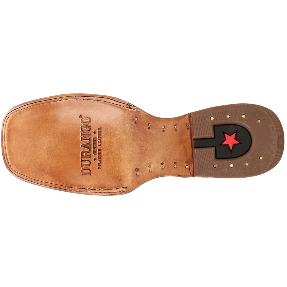 Durango Mens Premium Exotics Pirarucu Square Toe Casual Boots Mid Calf - Radiant Selections