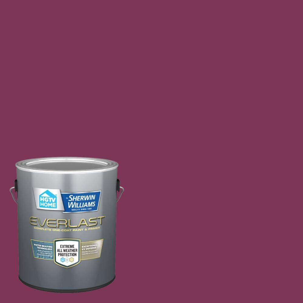 HGTV Home by Sherwin-Williams Everlast Semi-Gloss Framboise Exterior Paint (1-Gallon) | HGSW1021-833032