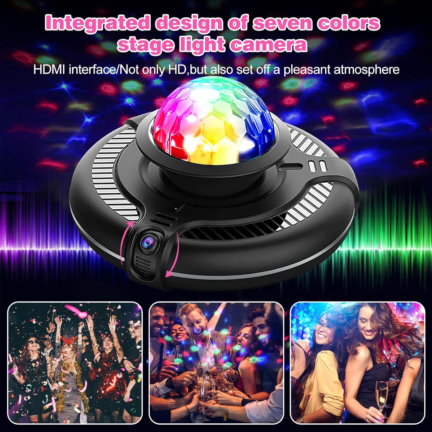 SOULGIRL Electronic Dance Mat for Adult Kids, HDMI Wireless Musical Double User Dance Floor Mat w/ HD Camera for TV
