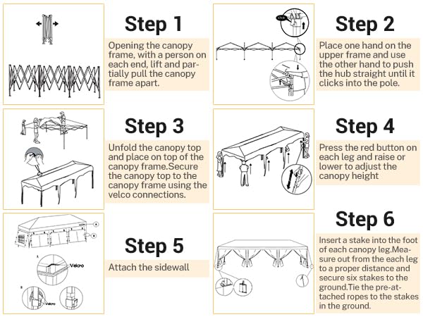 COBIZI 10x10 Pop up Canopy Tent Protable Canopy Tent with 4 Sidewalls Waterproof Commercial Instant Shelter for Parties, Wedding