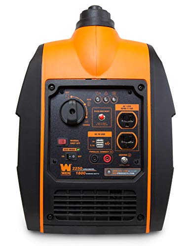 WEN 2800-Watt Dual Fuel Inverter Generator, Quiet, Portable, and Lightweight with Fuel Shut Off and CO Watchdog (DF280iX)
