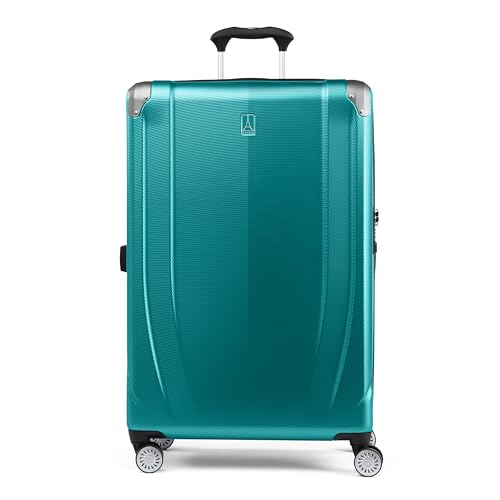 Travelpro Pathways 3 Hardside Expandable Luggage, 8 Spinner Wheels, Lightweight Hard Shell Suitcase, Carry On 21 Inch, Black Knight