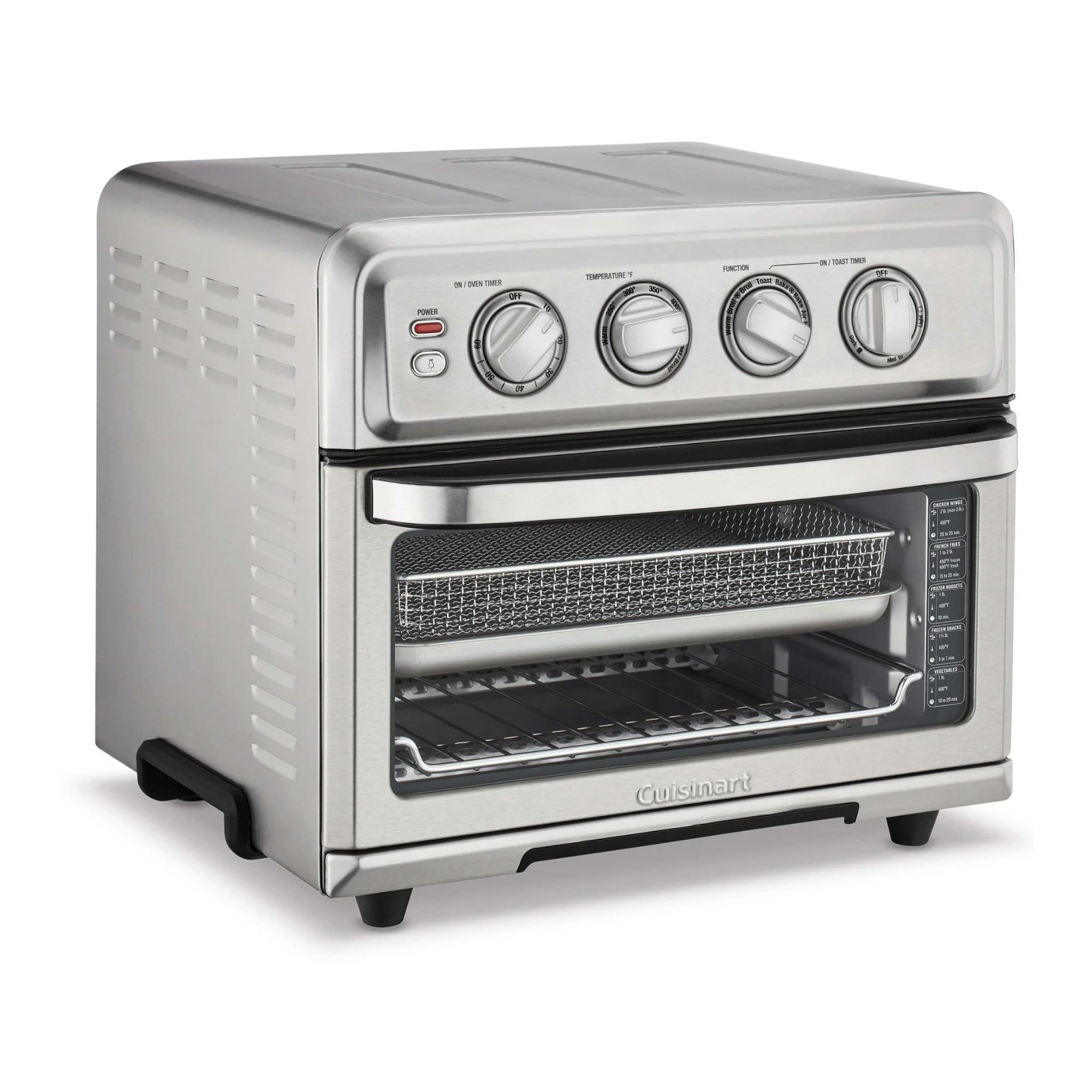 Cuisinart Airfryer Toaster Oven with Grill (Stainless Steel) with Book and Mitt