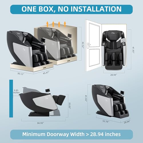 MassaMAX 2025 A305 Massage Chair Full Body, Zero Gravity SL-Track Shiatsu Massage Recliner Chair with Heat, AI Control