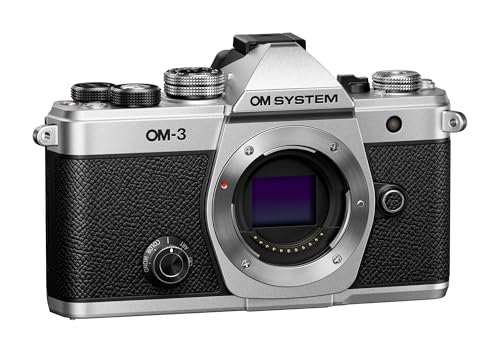 OM System Om-3 Mirrorless Micro Four Thirds Lens System Camera with Backside-Illuminated Stacked Live MOS Sensor and Built-in 5-Axis Sensor-Shift