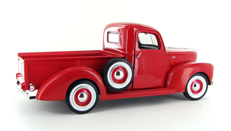 1940 Ford Pickup Truck Orange Timeless Classics 1/18 Diecast Model Car by Motormax