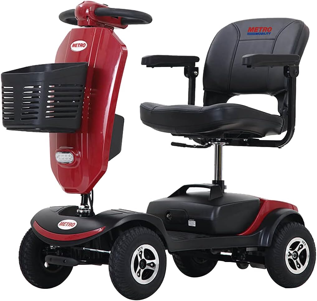 Metro Mobility 4 Wheel Powered Mobility Scooters for Seniors - 300 lbs Capacity Electric Scooter with Seat for Adults, Travel
