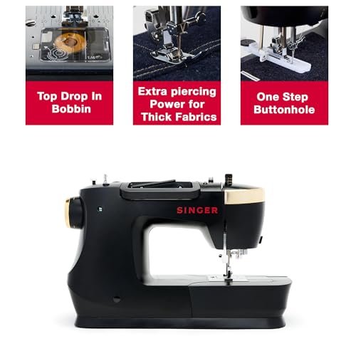 SINGER Heavy Duty 500 Classic Sewing Machine with Accessory Kit | Strong Motor with Enhanced Piercing Power, 23 Built-In Stitches, Full Metal frame
