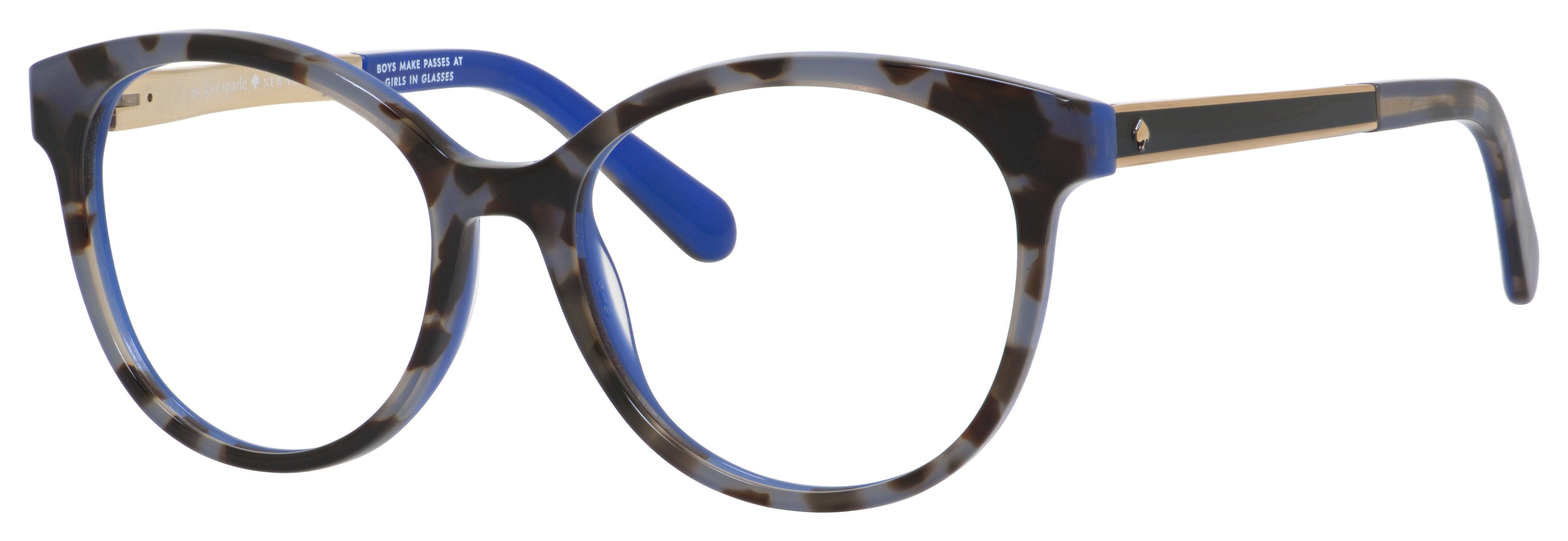 Kate Spade Caylen Eyeglasses - 0S5A Blue Havana Gold