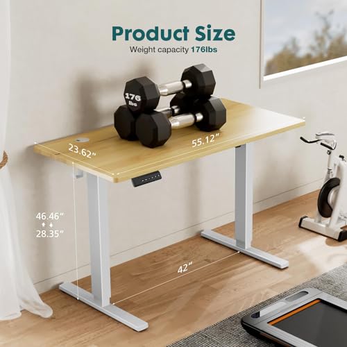 Standing Desk, Adjustable Height Electric Sit Stand Up Down Computer Table