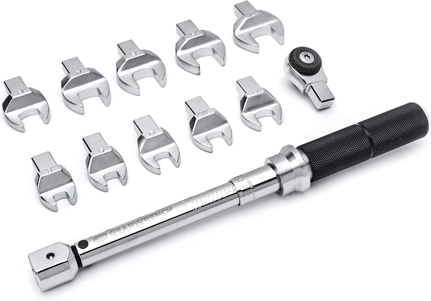 GEARWRENCH 12 Pc. 1/4" Drive Metric Open End Interchangeable Torque Wrench Set - 89451
