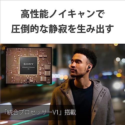 Sony Truly Wireless Noise Cancelling Headphone - Optimised for Alexa and Google Assistant - with Built-in mic for Calls - Bluetooth Connection