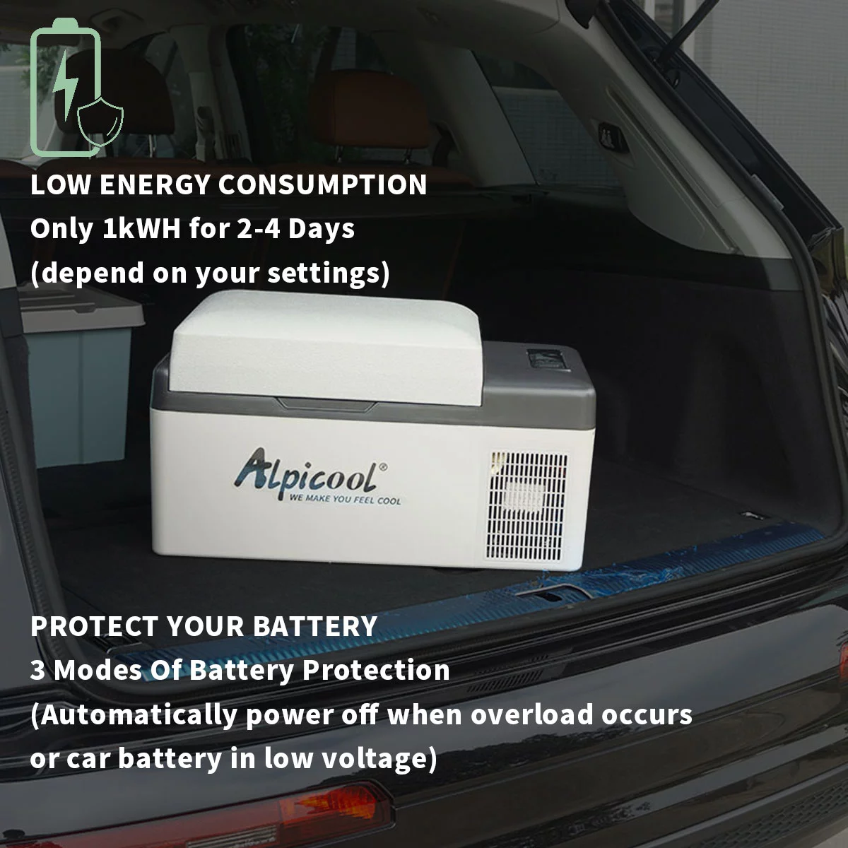 Alpicool C20 Car Freezer, Portable Car Refrigeartor 21 Quart(20 Liter), 12 Volt Fridge Freezer for Car, RV, Truck, Camping