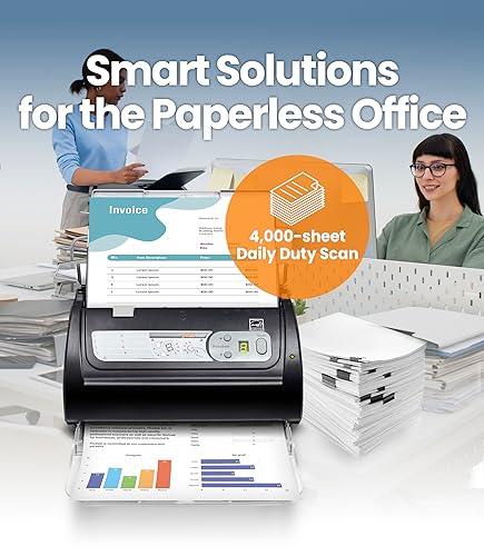 Plustek PS188 High Speed Double-Sided Color Document Scanner, with Automatic Document Feeder (ADF), 30 Pages Per Minute, Support Windows 7/8/10/11