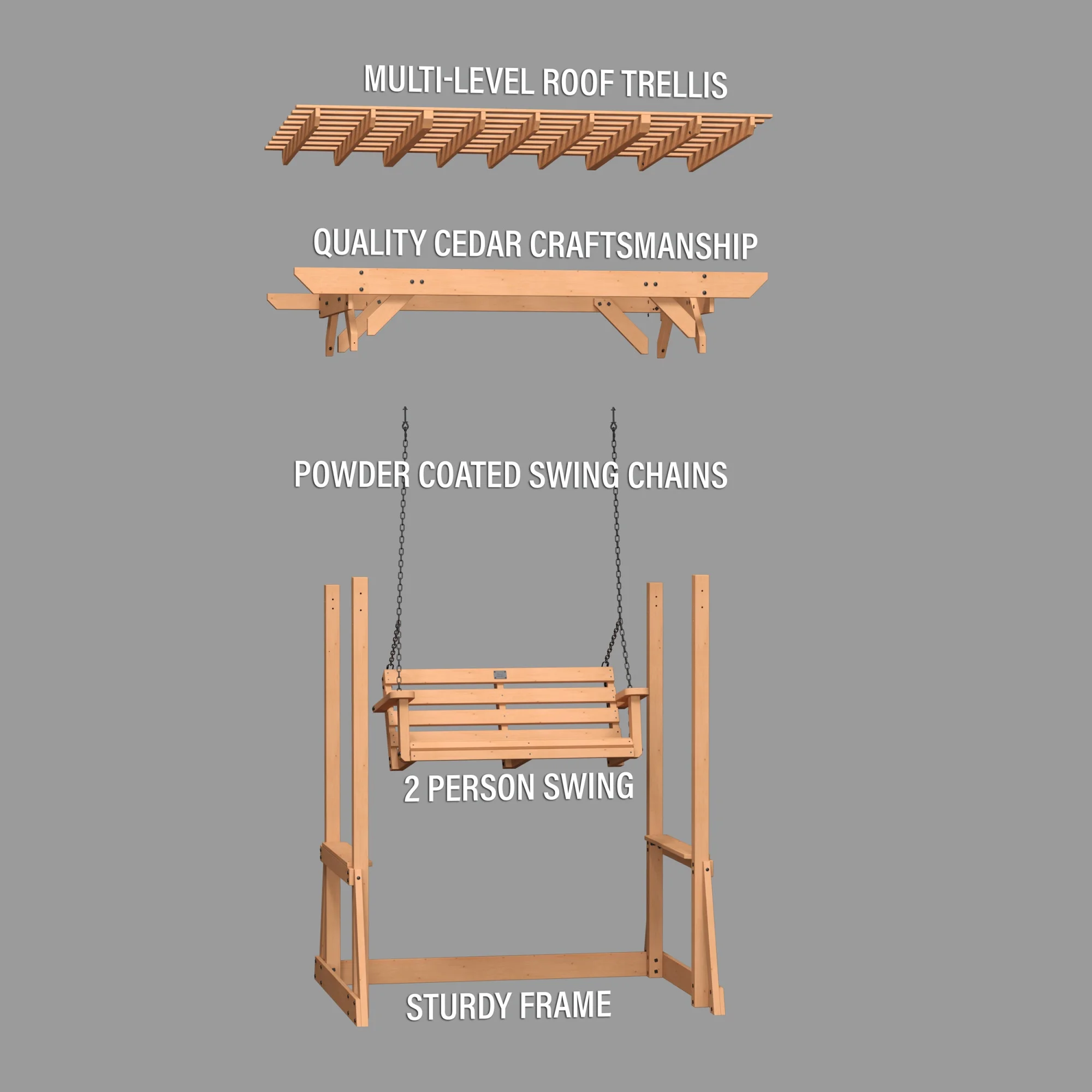 Backyard Discovery Pergola Swing Callahan - Radiant Selections