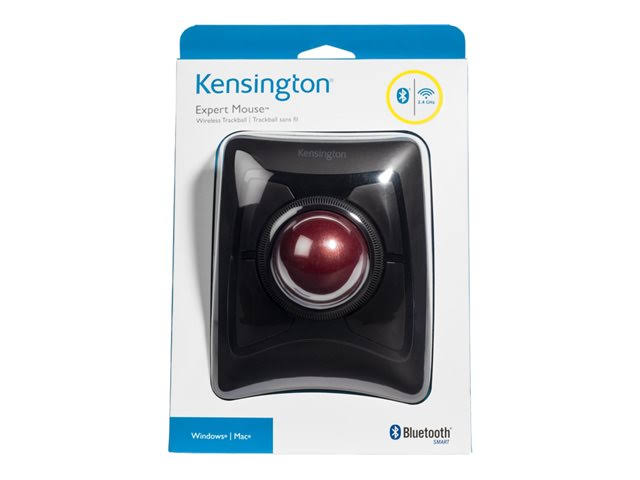 Kensington Expert Mouse Wireless Trackball - Wireless Optical Trackball - Black