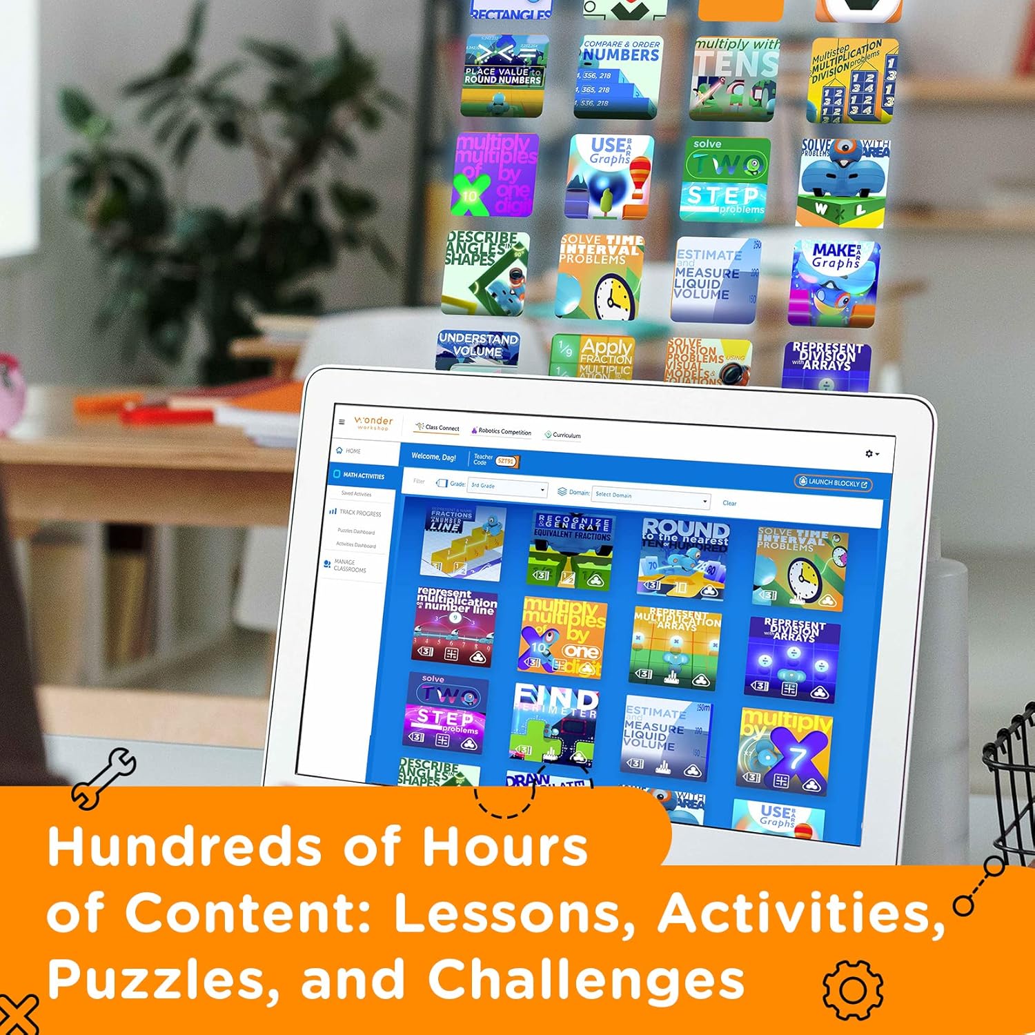 Wonder Workshop Dash – Coding Robot for Kids 6+ – Voice Activated – Navigates Objects – 5 Free Programming STEM Apps – Creating Confident Digital