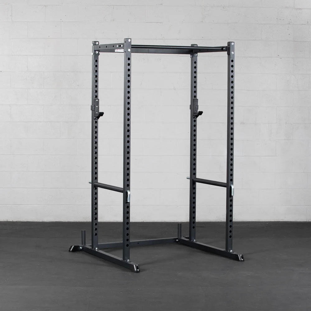 Titan Fitness T-2 Series Tall 83" Power Rack, 850 LB Rackable Capacity, Includes Skinny Pull Up Bar, Pin and Pipe Safeties, Standard J-Hooks
