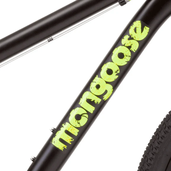 Mongoose Excursion mountain bike, 24-inch wheel, 21 speeds, boys, black