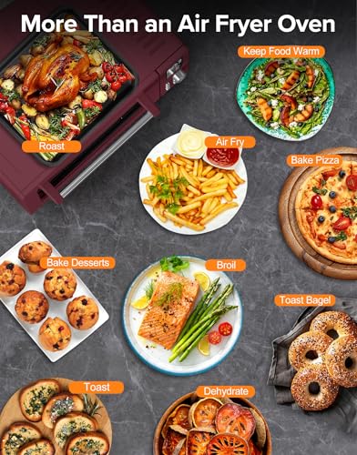 Nuwave Bravo Pro Smart 21QT Toaster Oven Air Fryer Combo, Convection Oven Countertop, 10 functions all in 1, with even & quick crisp technology