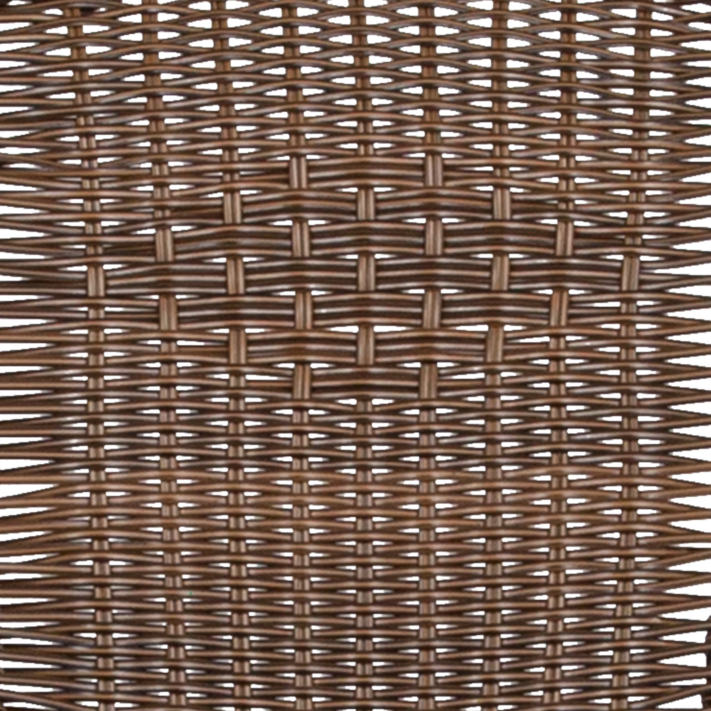 BizChair 2 Pack Medium Brown Rattan Indoor-Outdoor Restaurant Stack Chair